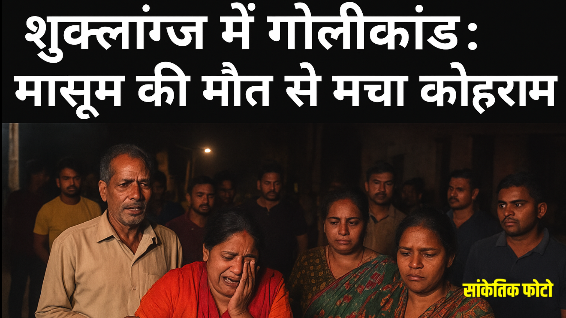 उन्नाव : शुक्लागंज में गोलीकांड: मासूम की मौत से मचा कोहराम ।